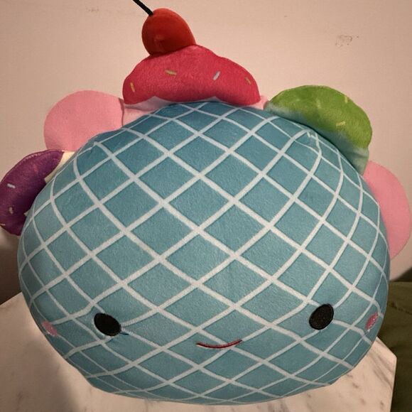 Squishmallow 11 12" Bertie Blue Choco Taco Ice cream Food Plush Super Soft - Picture 5 of 5